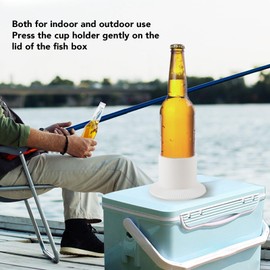 RV Drink Holder, TPE Rubber Strong Suction RV Cup Holder, Slip Resistant Anti Spill Portable Drink Holder Bottle Holder for Marine Boat Yacht Car RV Campers Outdoor