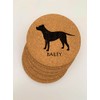 Choose Your Breed Custom Cork Coasters Round (Pit Bull)