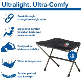Big Agnes Skyline UL Ultralight Backpacking Furniture, Stool (Black)