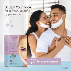 Lauer Cosmetic Mscara Facial En Forma De V, Reductor De Barb