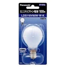 Panasonic LDS110V90WWK Mini Krypton Bulb, 100 Type [1 Piece]