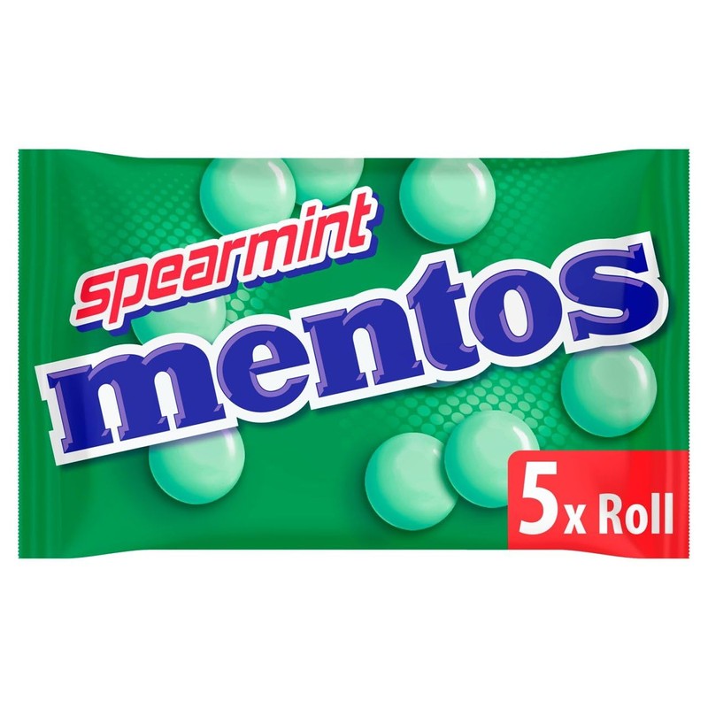 MENTOS SPEARMINT ROLLS 5X38G