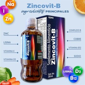Apex Zincovit-B Jarabe Multivitamínico
