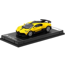PosterCars - 1:64 Scale Bugatti Divo Jaune Soufre Yellow Hypercar League Collection No.19