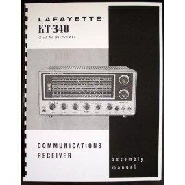 Lafayette HA230 HA-230 KT-340 Communications Receiver Operating Assembly Manual