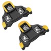 (Yellow (2pcs)) Shoes Road Self-locking Bike Cycling Pedal Cleats Set