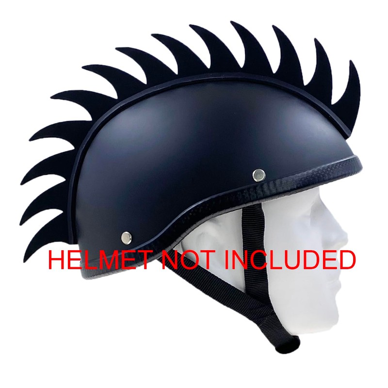 Hot Rides Punk Rubber Mohawk Warhawk Wig Accessory Stick On