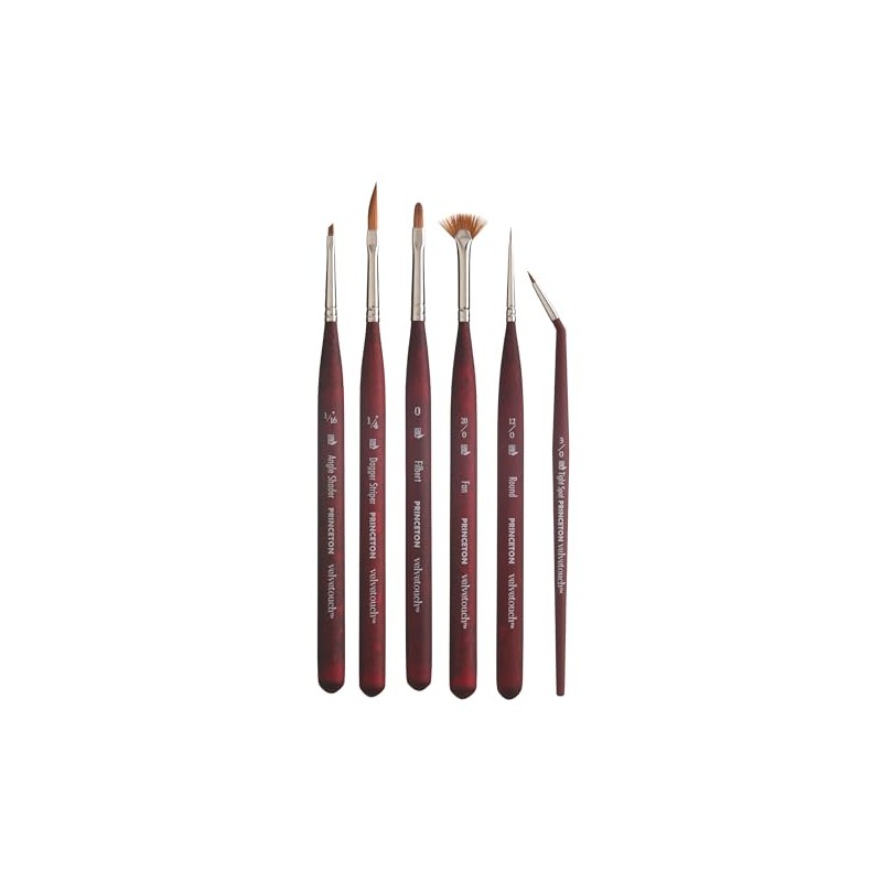 Princeton Velvetouch Paintbrush, Scarlet