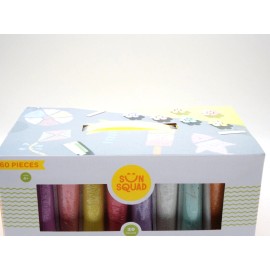 Sun Squad Multicolor Sidewalk Chalk Set 20 colors 60 pieces