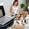 120 Slot Seed Storage Organizer Box, Hard Shell Seed Saver