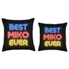 Best Miko Ever - Funny Miko Name Miko Throw Pillow