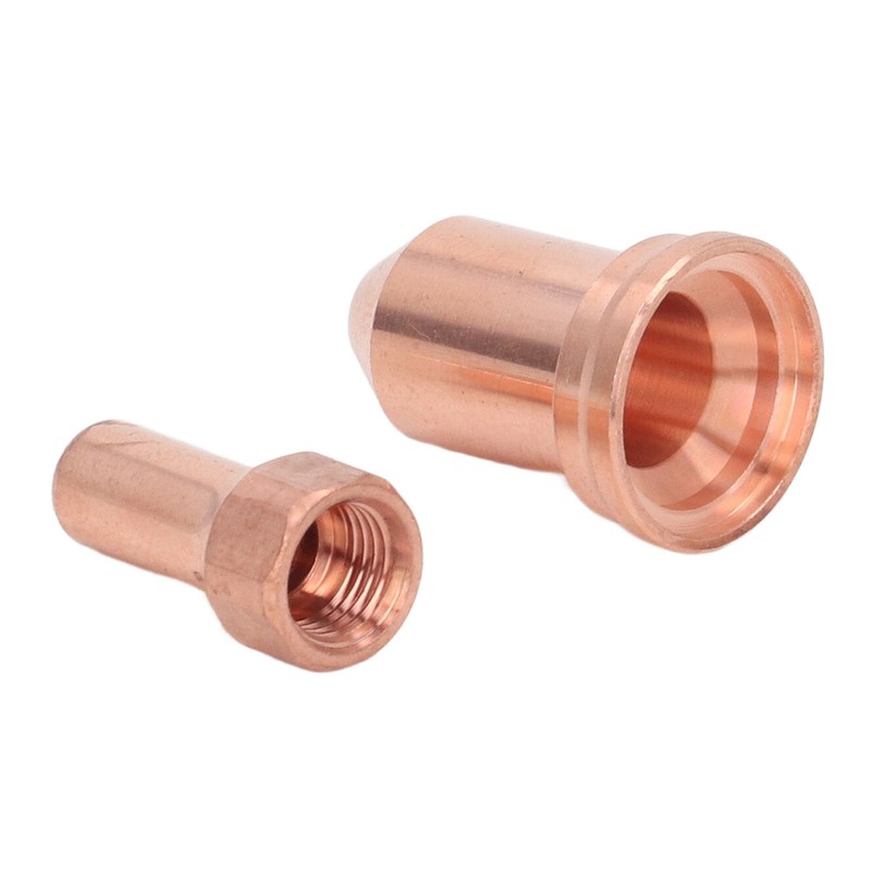 20Pcs Plasma Cutting Torch Nozzles Electrodes Brass Strong High Temperature