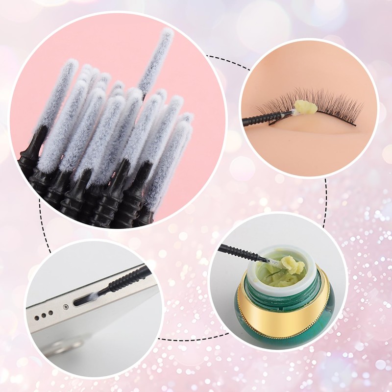 200 Pcs Disposable Lip Wnads,Micro Brushes,Microfiber Lip Brushes for Lipstick,Lipapplicators