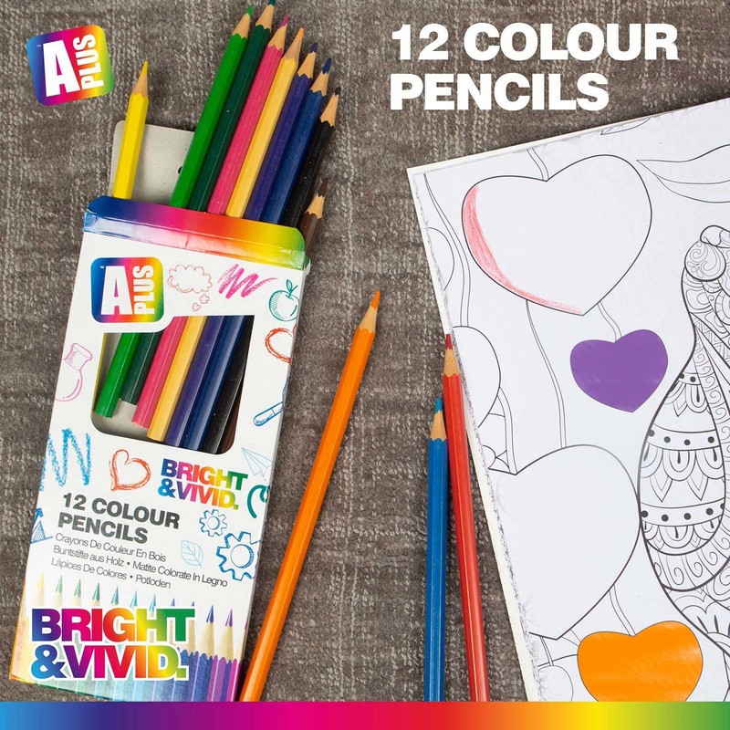 VFM - Assorted Coloured Pencil Set - A Plus Bright