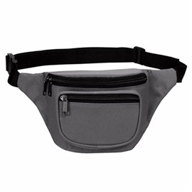 Fanny Pack, BuyAgain Quick Release Buckle Travel Sport Waist Fanny Pack Bag - Grey For Women Or Men