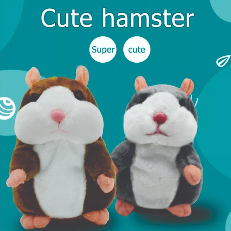 Propia Hamsters Parla Habla Repite Voz Juguete Robot Brinca Mascota