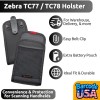 Generic Belt-Clip Holster for Zebra TC77/TC78 Android Scanner Handhelds, New!