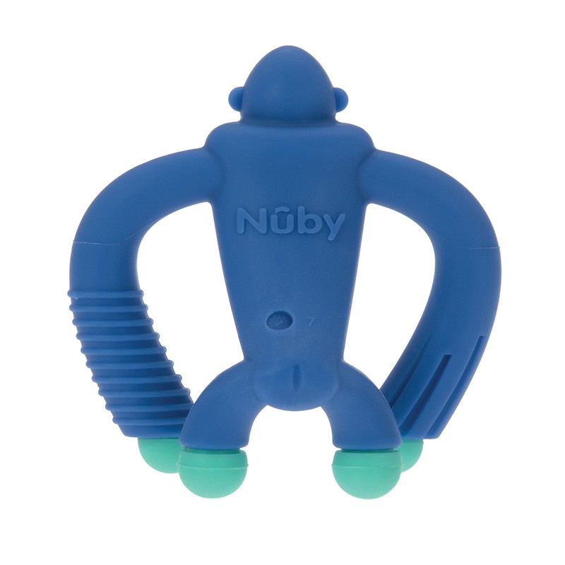 Nuby Geo Zoos Massaging Teether - Baby Teething Toy -