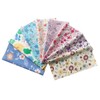 Qililandiy 25pcs Cotton Fabrics Bundles with 25 Different Patterns Random