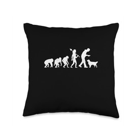 Evolution Golden Retriever GR Dog Retrievers Throw Pillow