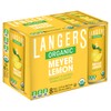 Langers Organic Flavored Sparkling Water, Meyer Lemon, 12 Ounce (Pack