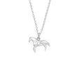 Boma Jewelry Sterling Silver Origami Horse Necklace, 18 Inches