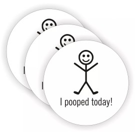 Unbranded 3 Funny I Pooped Today Hard Hat Stickers \ Motorcycle Helmet Decals Labels