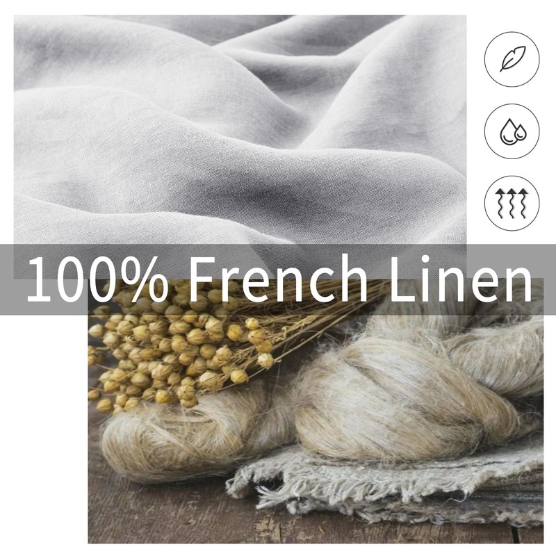 ATLINIA Linen Pillow Cases Standard Sham - 20 x 26