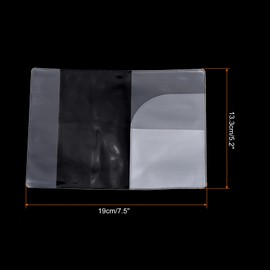 PATIKIL Passport Cover, 3 Pack Passport Protector Case Organizer ID Credit Card Holder PVC with Multi-Layer Slots for Travel, Transparent