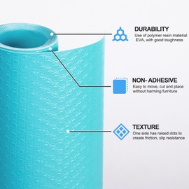 Bloss Shelf Liner,Drawer Liner Roll,EVA Washable Refrigerator Mat for Kitchen Cabinets 17.7"x59" Non-Adhesive Cutterable Tableplace Mat for Home&Kitch