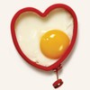 Norpro - 999R Norpro Silicone Heart Pancake/Egg Rings, 2 Pieces,