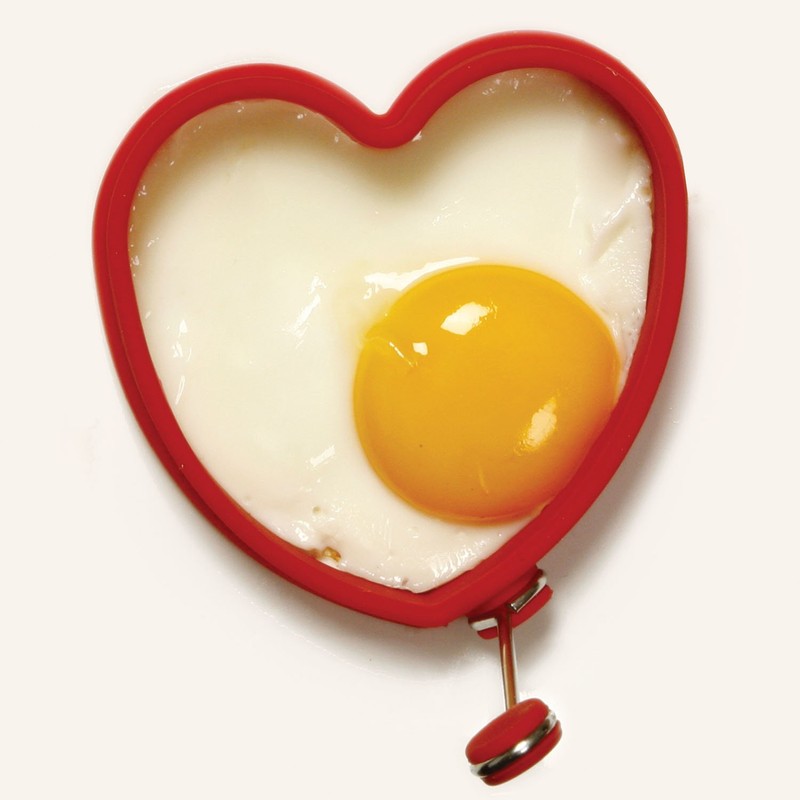 Norpro - 999R Norpro Silicone Heart Pancake/Egg Rings, 2 Pieces,