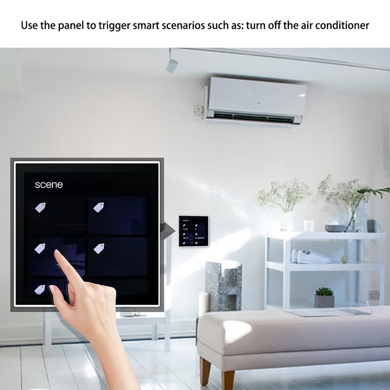 WiFi Smart Scene Wall Light Switch Panel 4in LCD Touch