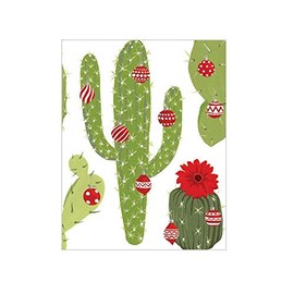 Caspari Merry Cactus Gift Enclosure Cards in Ivory, 12 with Envelopes