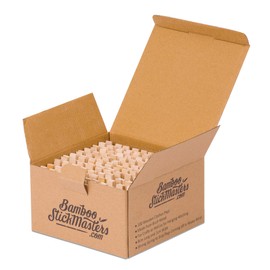 Strong Birch Wood Clothes Pegs by Bamboo Stick Masters 100% Biodegradable and Compostable Wood Perfect Clothes Pegs for Craft and Laundry 8.1cm x 1.1cm (100 pieces)