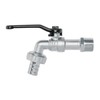 Pretul LL-21P, Llave de esfera con recubierto de niquel, 1/2"