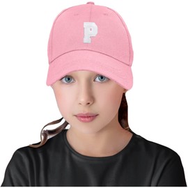 Baseball Cap Pink Boy Girl Children A-Z Letter Summer Sun Hat Protection Child Kids Hat Sport MFAZ Morefaz Ltd (P)