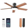 AKOFUN Ceiling Fans with Lights, 44 Inch, 6 Speeds, Stepless