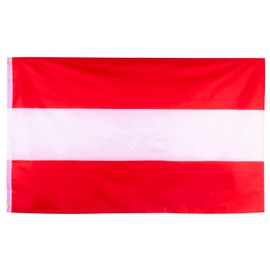 5x3ft Large Austria Flag Austrian Flag for Olympics 2024 Decorations, Big Austria Flag for Olympic Games 2024 Football Sports Events Celebration Parade Bar Garden Outdoor Party Decorations