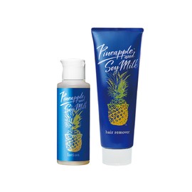 Pineapple Soy Milk Lotion for Men, Pineapple Soy Milk Hair Removal Cream 8.1 oz (230 g) Set