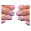 Atila Uñas Postizas Presson Adheribles 24tips Flores Mate