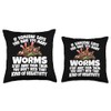 Vermicomposting Bin Worm Compost Worm Farming Composter Throw Pillow