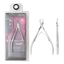 STALEKS PRO for Natury Nails Professional Cuticle Pliers 5 mm Stainless Steel Expert 90-5