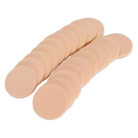 Honio Esponja de maquillaje redonda, rebote rápido, uso húmedo o seco, fácil limpieza, 20 piezas