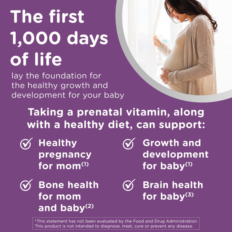 Centrum Prenatal Multivitamin Gummies with DHA and Folic Acid, Mixed
