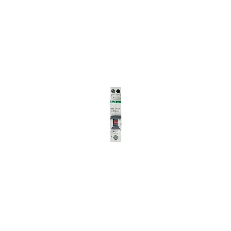 Crabtree 32A 30MA RCBO Single Module B Curve | RCBO