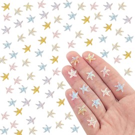 200 Pieces Colorful Tiny Starfish Decor for Dollhouse Micro Resin Decor for DIY Crafts Mini Things for Fairy Garden Micro Landscaping Decoration
