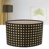 Lampshade Oval Shaped Hollow Metal Carved Compatible E27 E14 Caliber