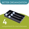 Dial Industries Small Cutlery, Utensil, Silverware Kitchen Drawer Organizer Tray,
