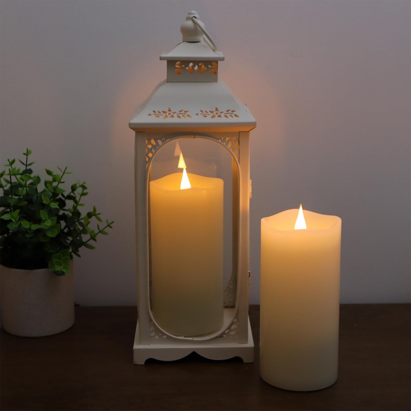3 Pack Flickering Flameless Candles Battery Operated with Timer, 3D